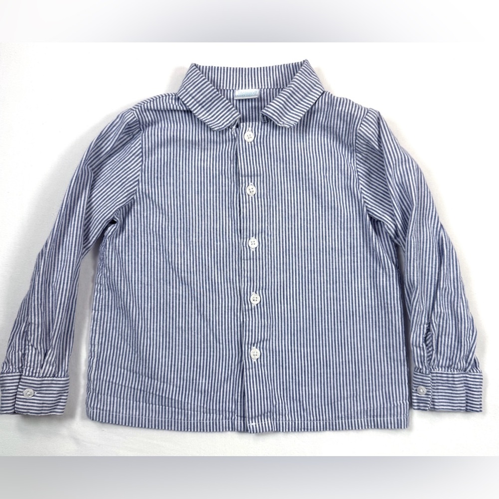 EDGEHILL COLLECTION Boys Striped Cotton Button Shirt‎ 2T Classic Preppy Coastal